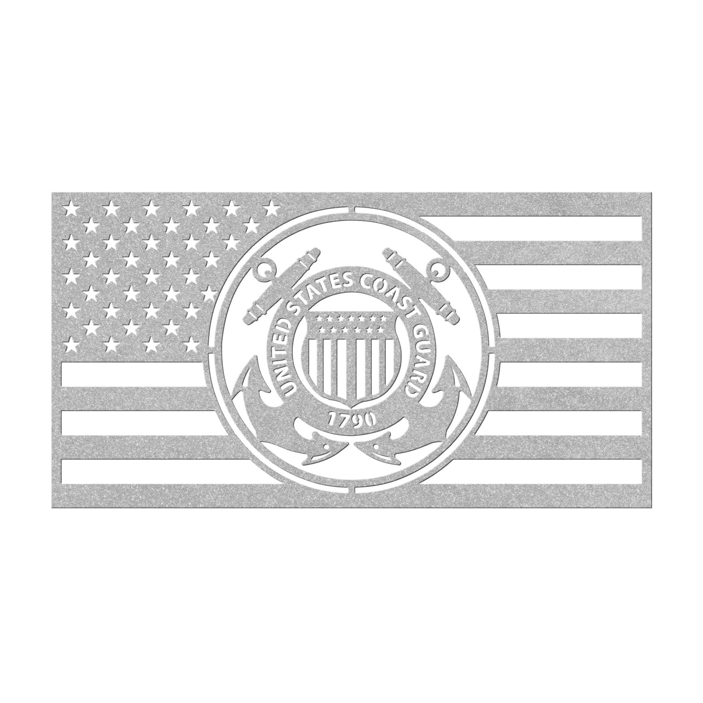 United States Coast Guard Themed American Flag - Made in USA - Military Decor