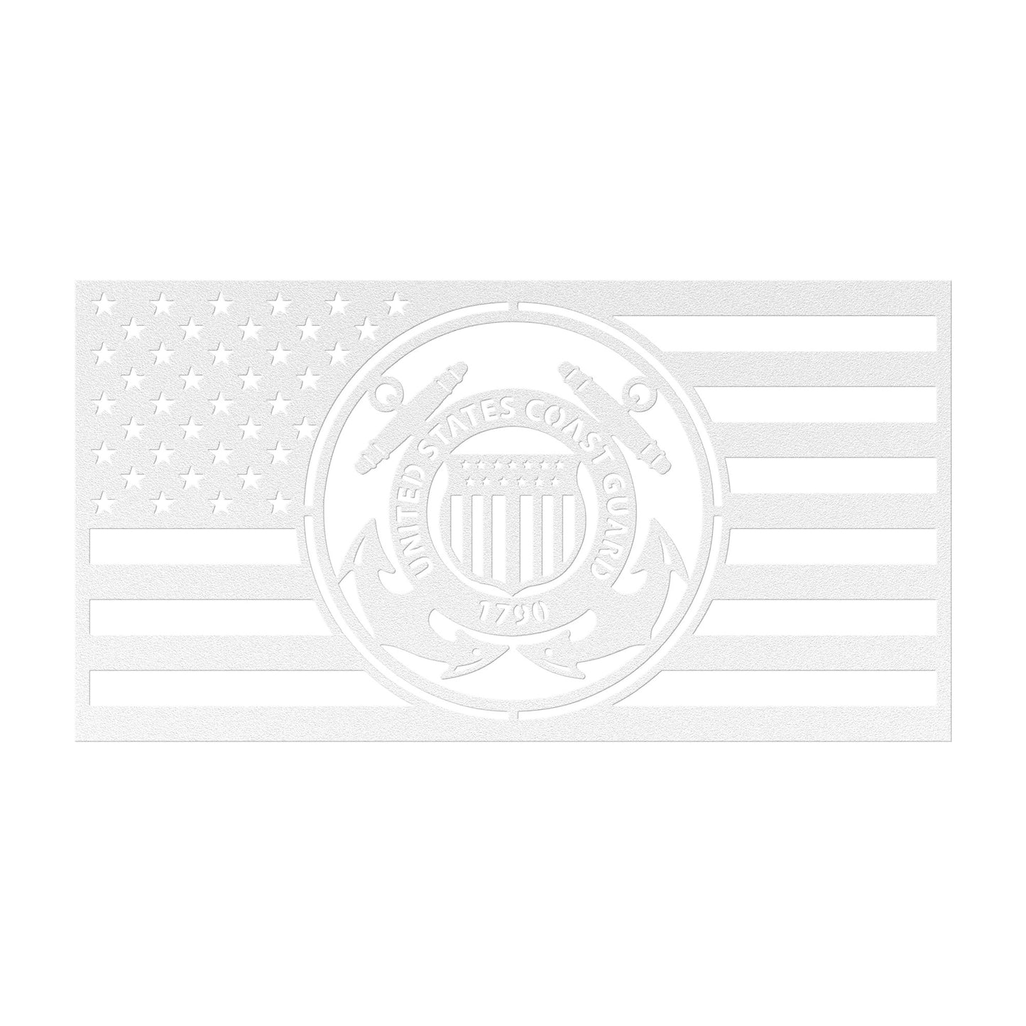 United States Coast Guard Themed American Flag - Made in USA - Military Decor