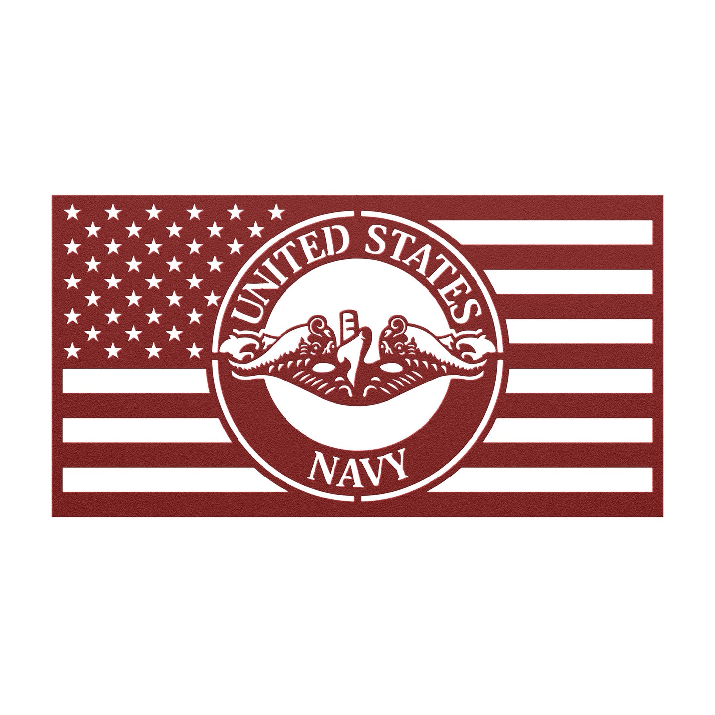 United States Navy Themed American Flag - Made in USA - Military Decor