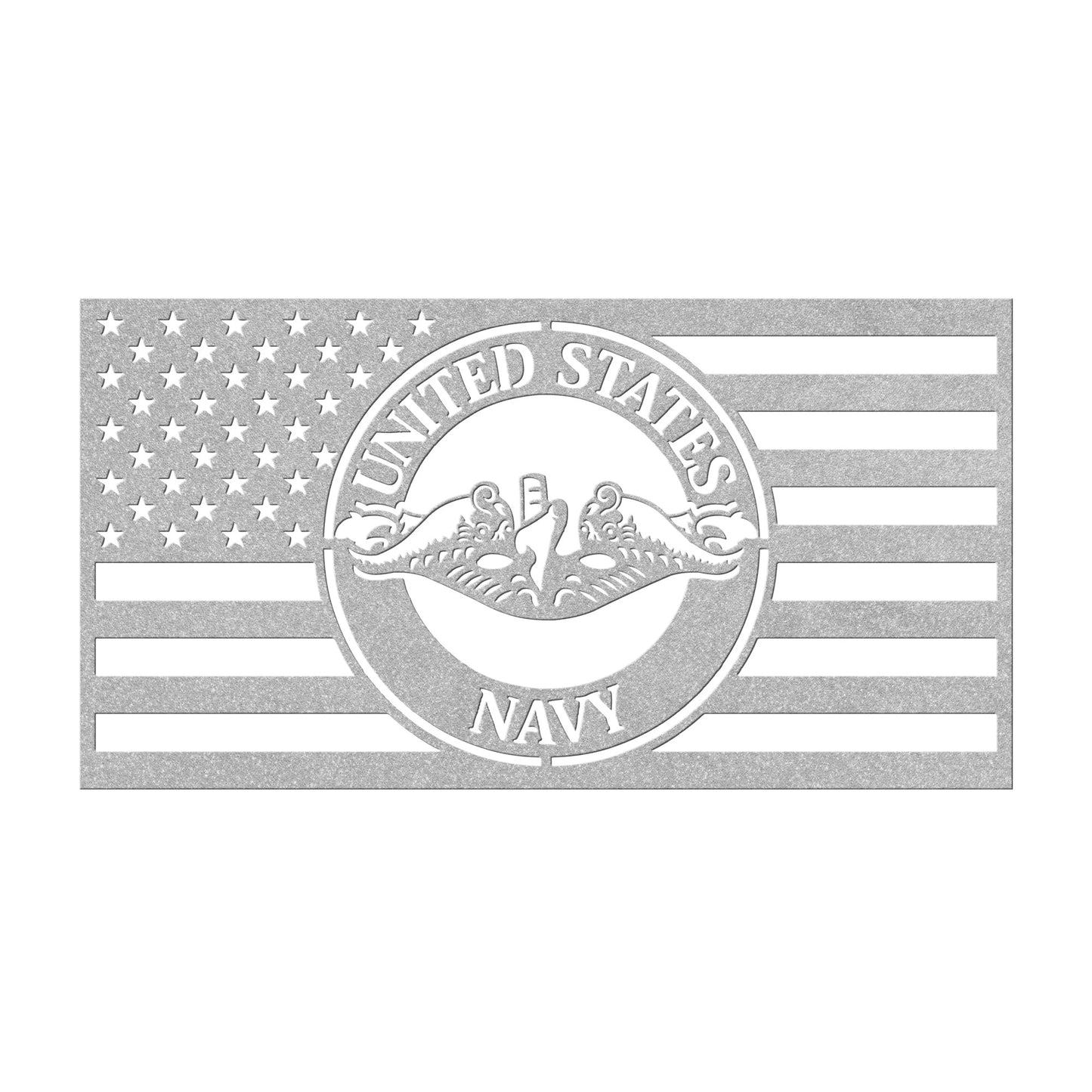 United States Navy Themed American Flag - Made in USA - Military Decor