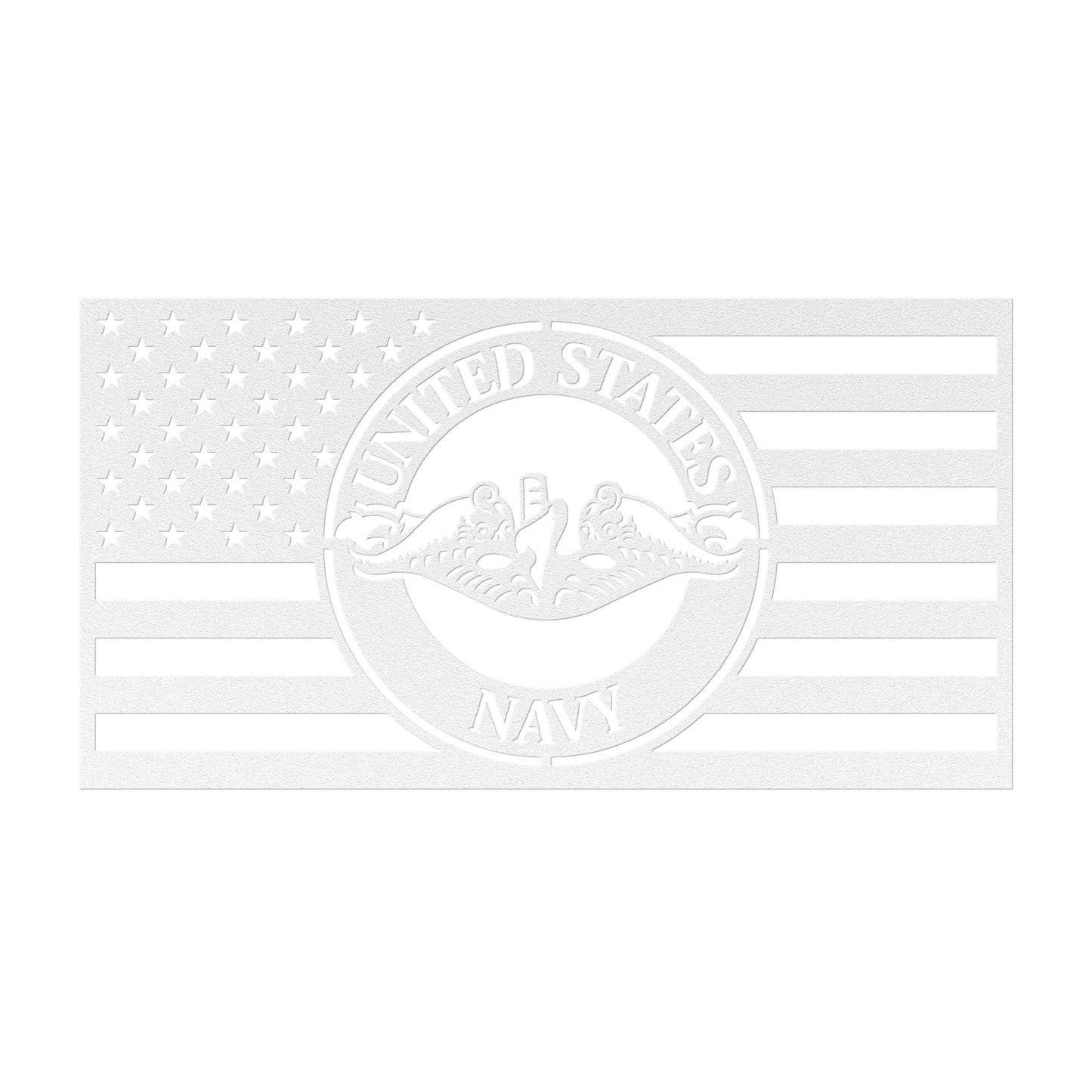 United States Navy Themed American Flag - Made in USA - Military Decor