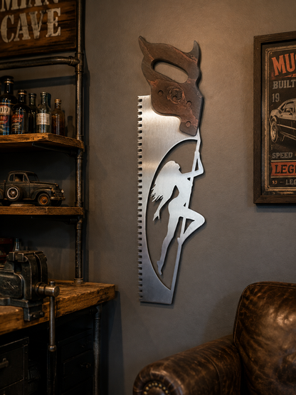 "Sexy Saw" Hand Saw Pin-Up Girl