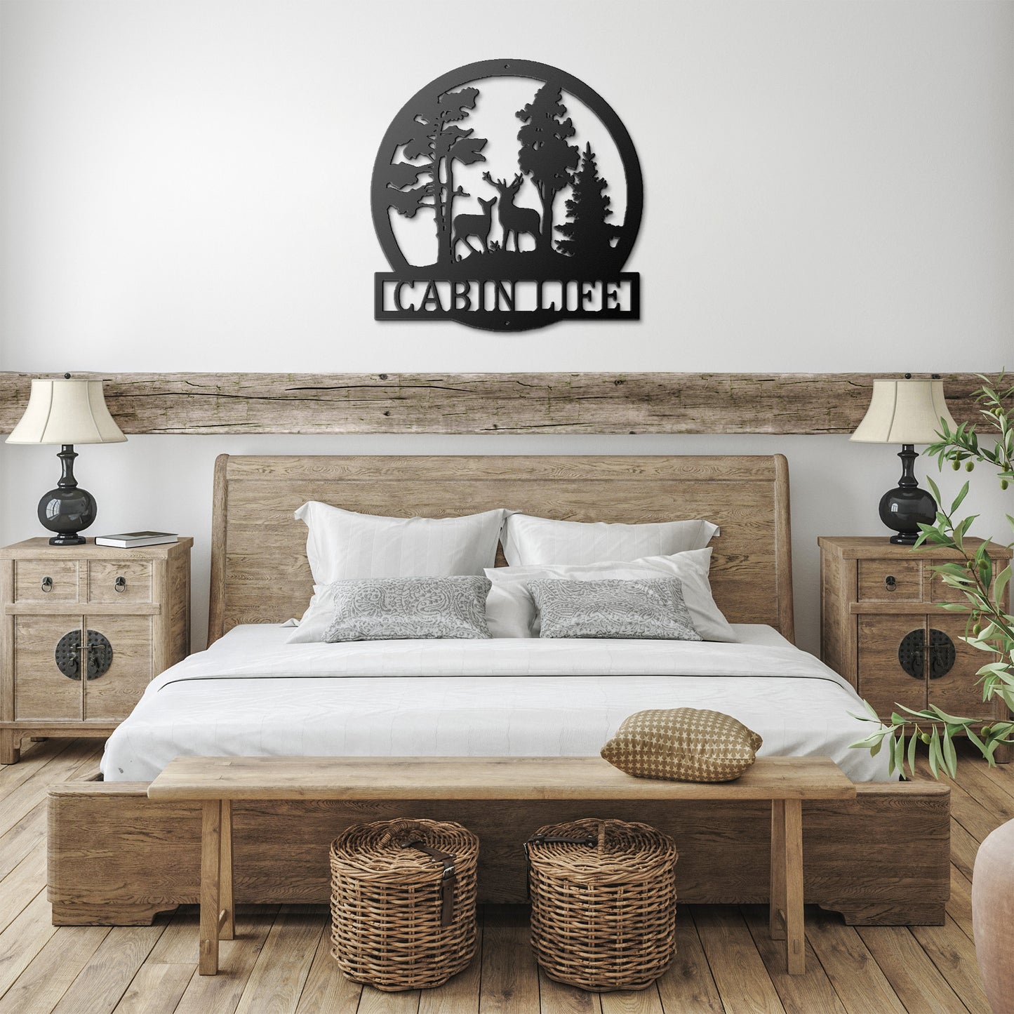 Deer in the Woods - Custom Name Sign