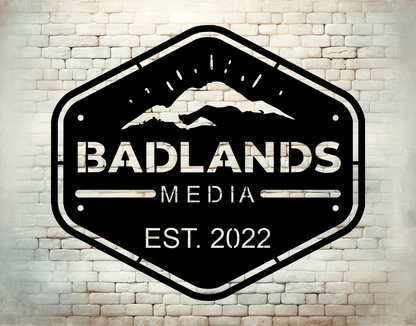 Badlands Media Official Personalized Steel Sign