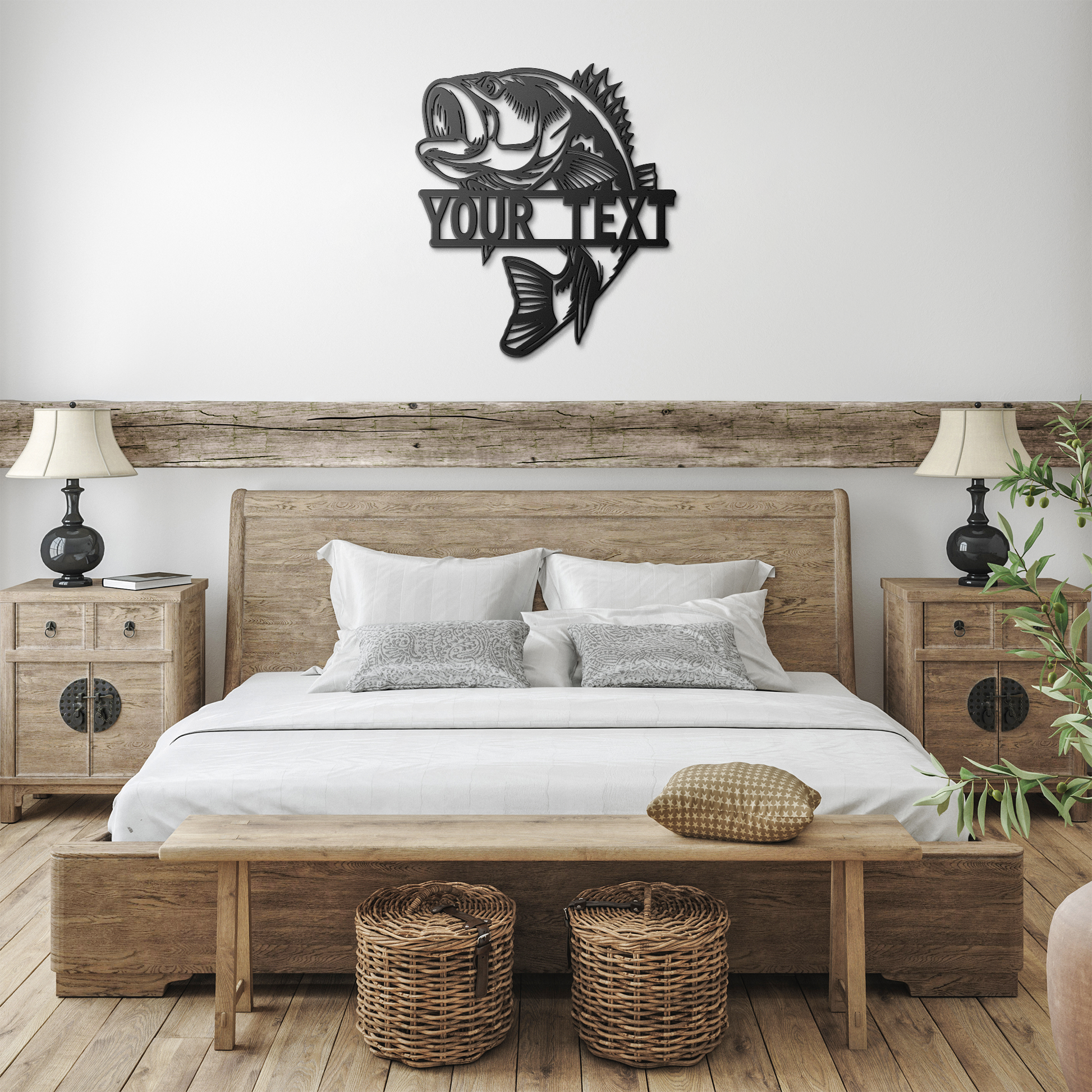 bass_fish_monogram_name_sign_Black_Farmhouse_Bedroom_Mockup.png