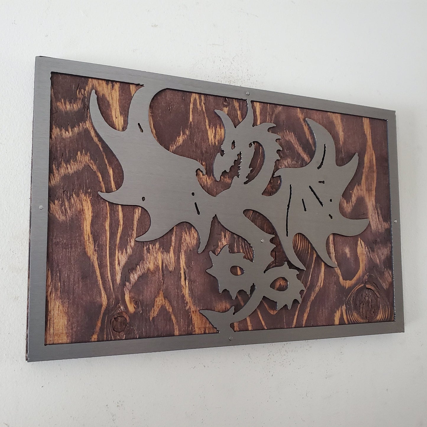 Dragon picture wall hanging | Made in USA | handmade | metal art wall decor