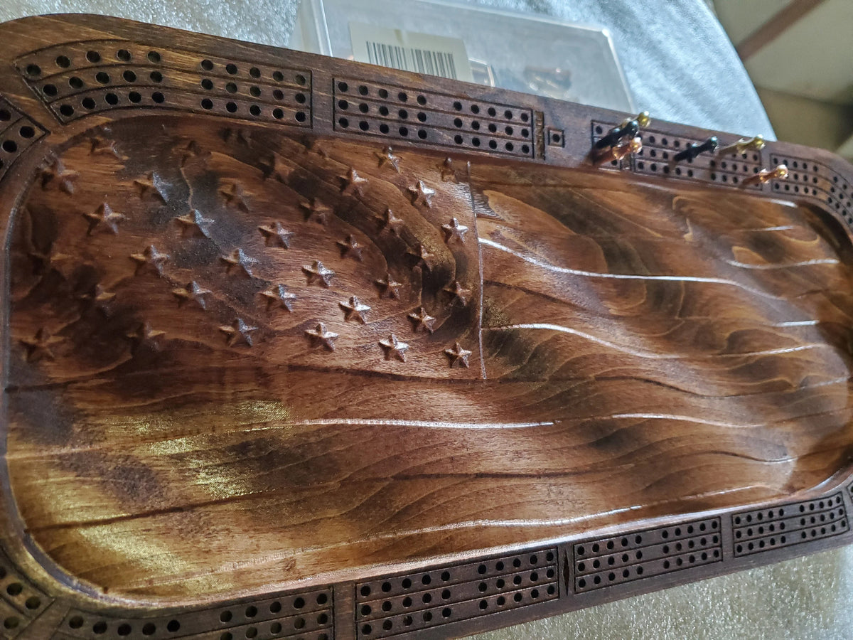 hardwood cribbage board