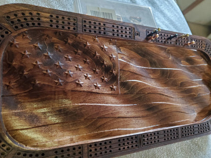 hardwood cribbage board
