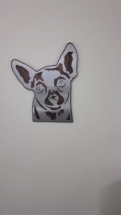 Chihuahua metal art video