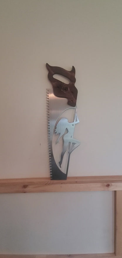 "Sexy Saw" Hand Saw Pin-Up Girl