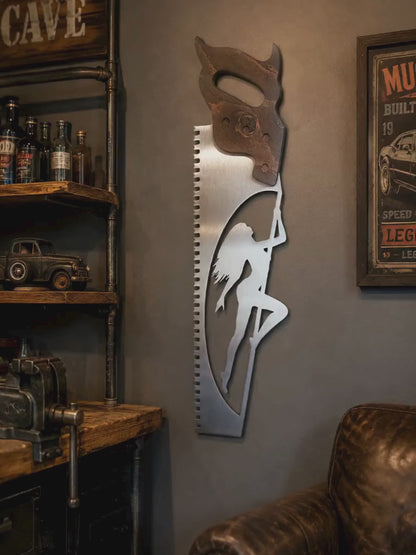 "Sexy Saw" Hand Saw Pin-Up Girl