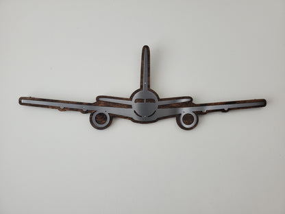 Boeing 757 767  Metal Wall Art decor | 757 Silhouette Wall Plaque Gift | Made in USA