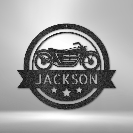 Classic Motorcycle Garage Monogram - Motorcycle Specialist Monogram