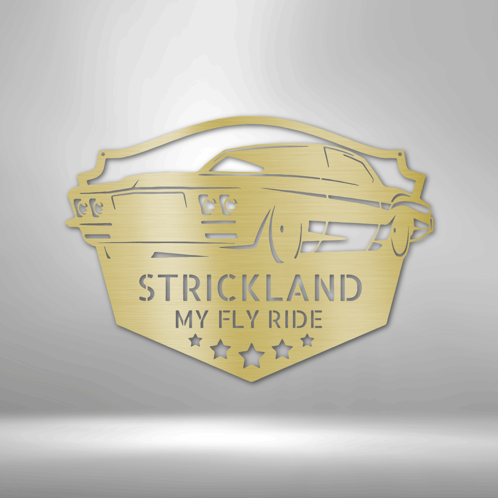 Personalized Hot Rod Garage Monogram - Classic Muscle Car Monogram - S ...