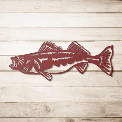 Walleye fish Metal Art Wall decor Made in USA
