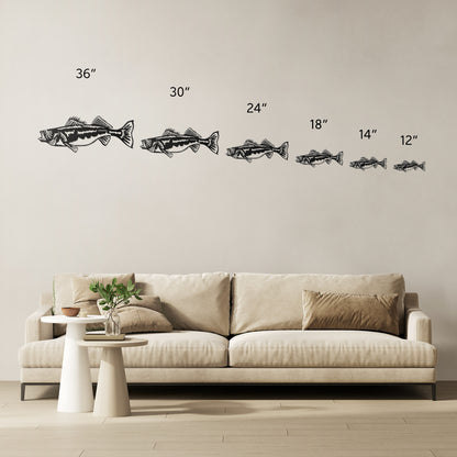 Walleye fish Metal Art Wall decor Made in USA