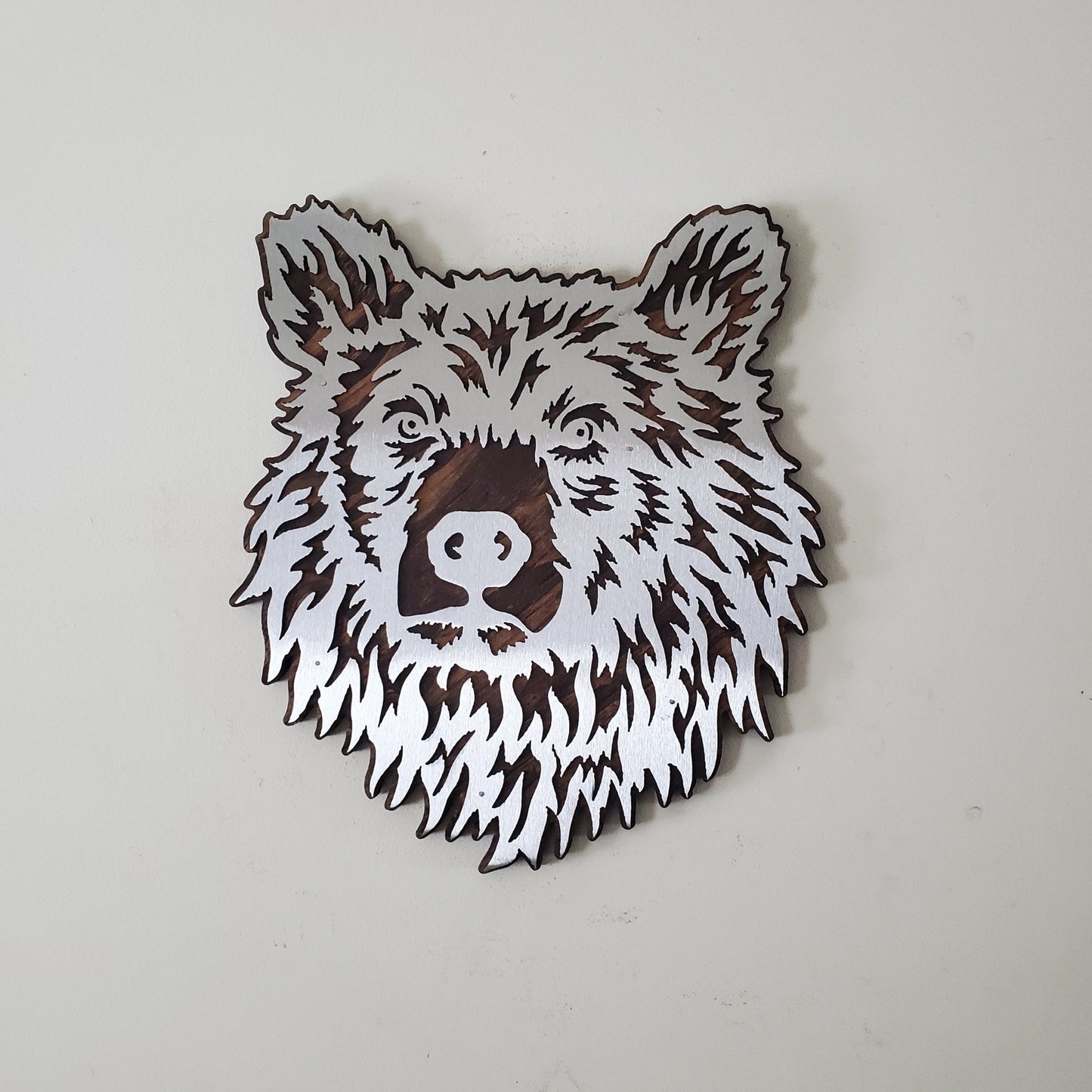 Bear head wall decor