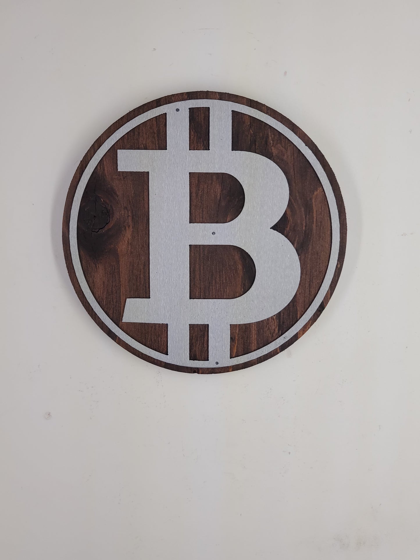 Bitcoin Crypto Metal and Wood Sign | BTC | Ethereum Solana, Avalanche, Tron, Ripple,