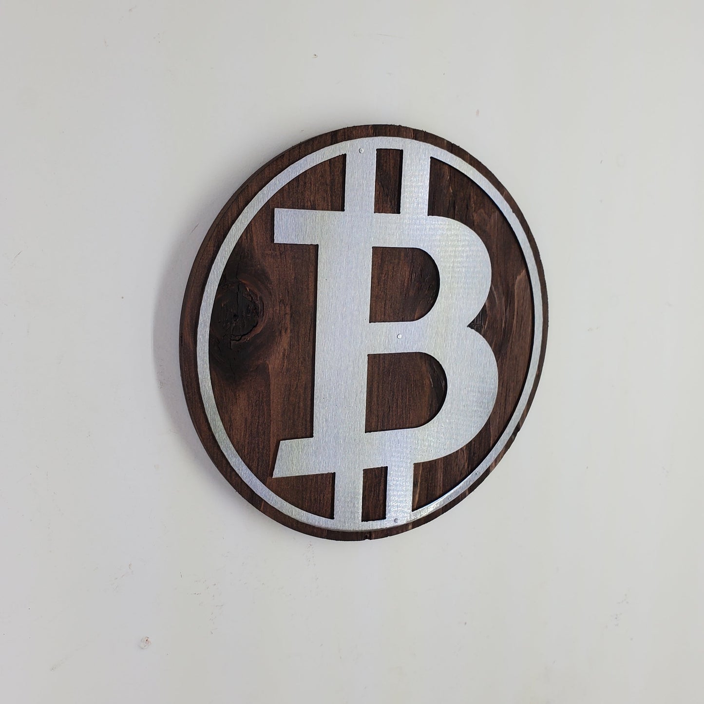 Bitcoin Crypto Metal and Wood Sign | BTC | Ethereum Solana, Avalanche, Tron, Ripple,