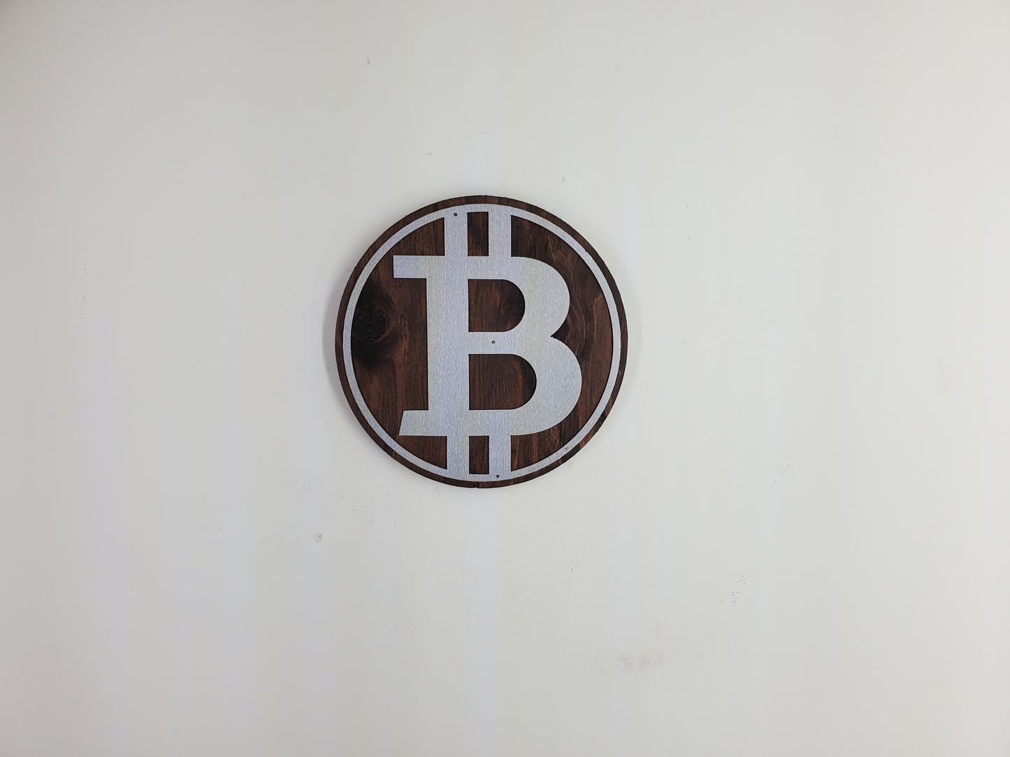 Bitcoin Crypto Metal and Wood Sign | BTC | Ethereum Solana, Avalanche, Tron, Ripple,