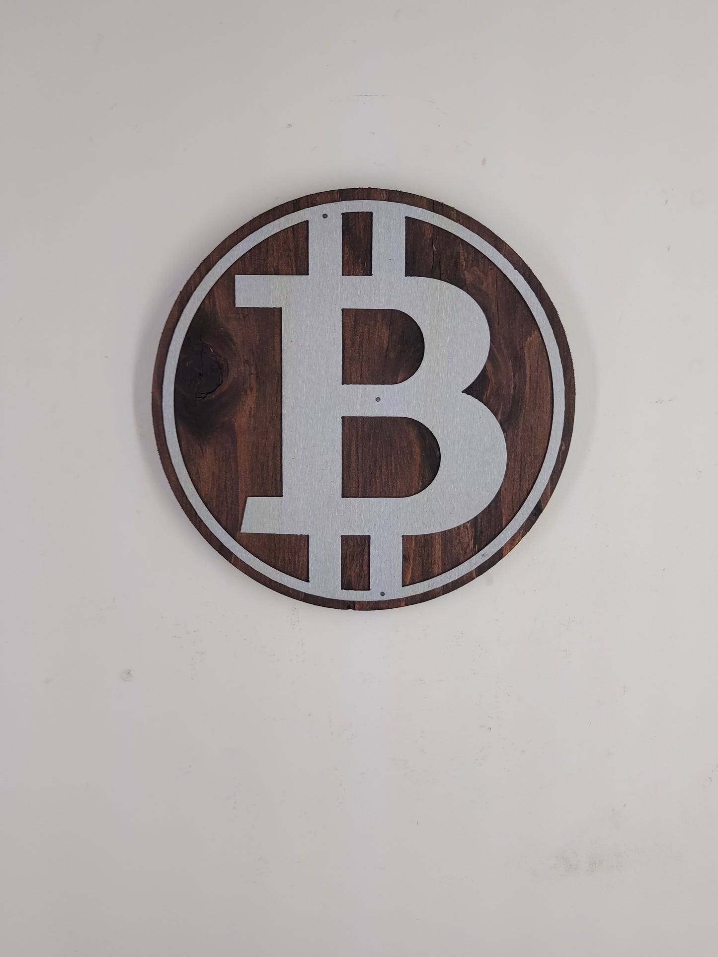 Bitcoin Crypto Metal and Wood Sign | BTC | Ethereum Solana, Avalanche, Tron, Ripple,
