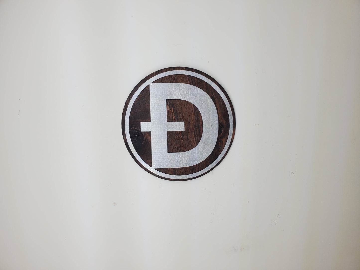 Dogecoin Crypto metal and wood sign  Doge  Made in USA       Bitcoin Ethereum Solana, Avalanche, Tron, Ripple,