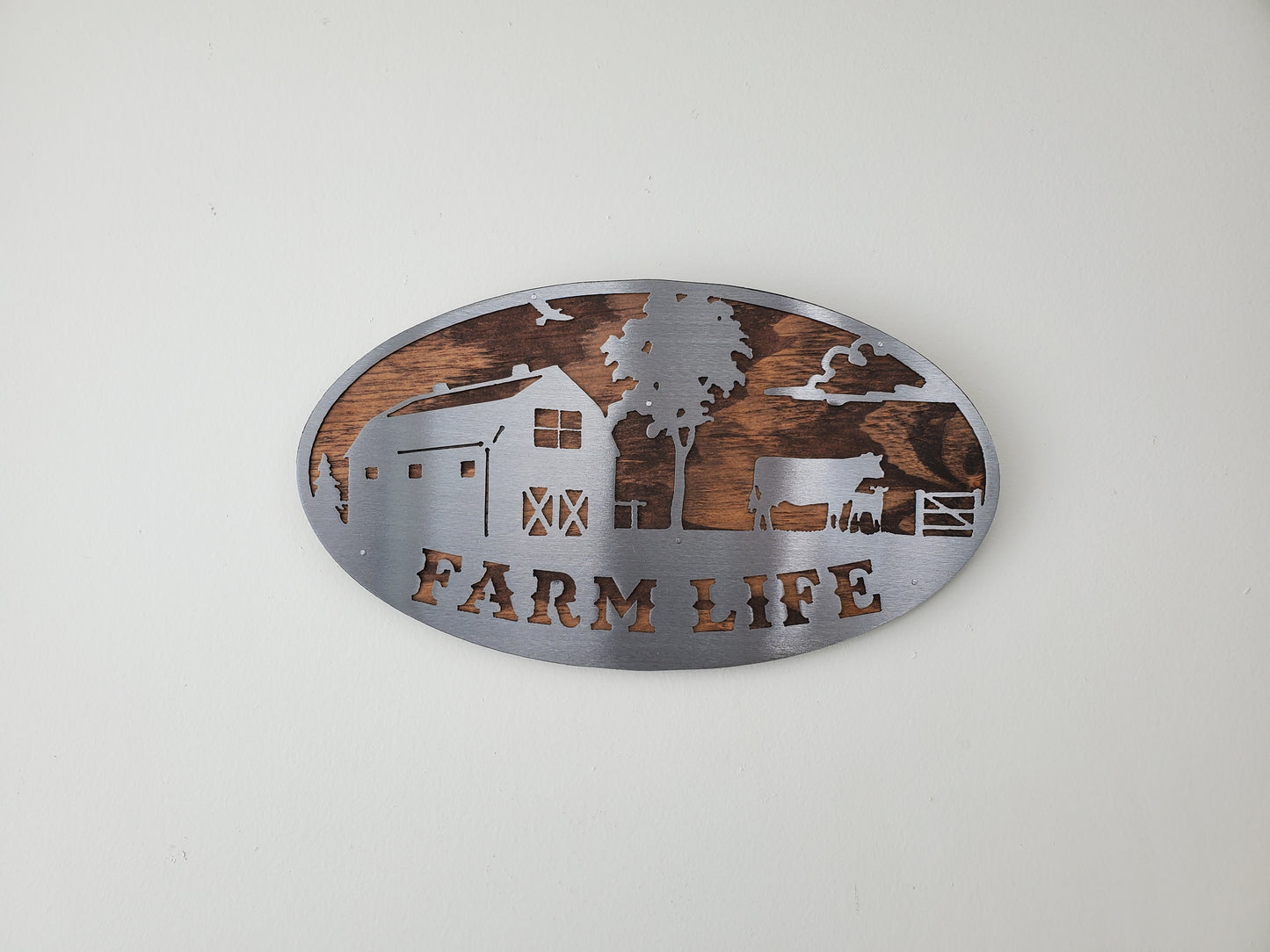 farm scene metal art home deocr