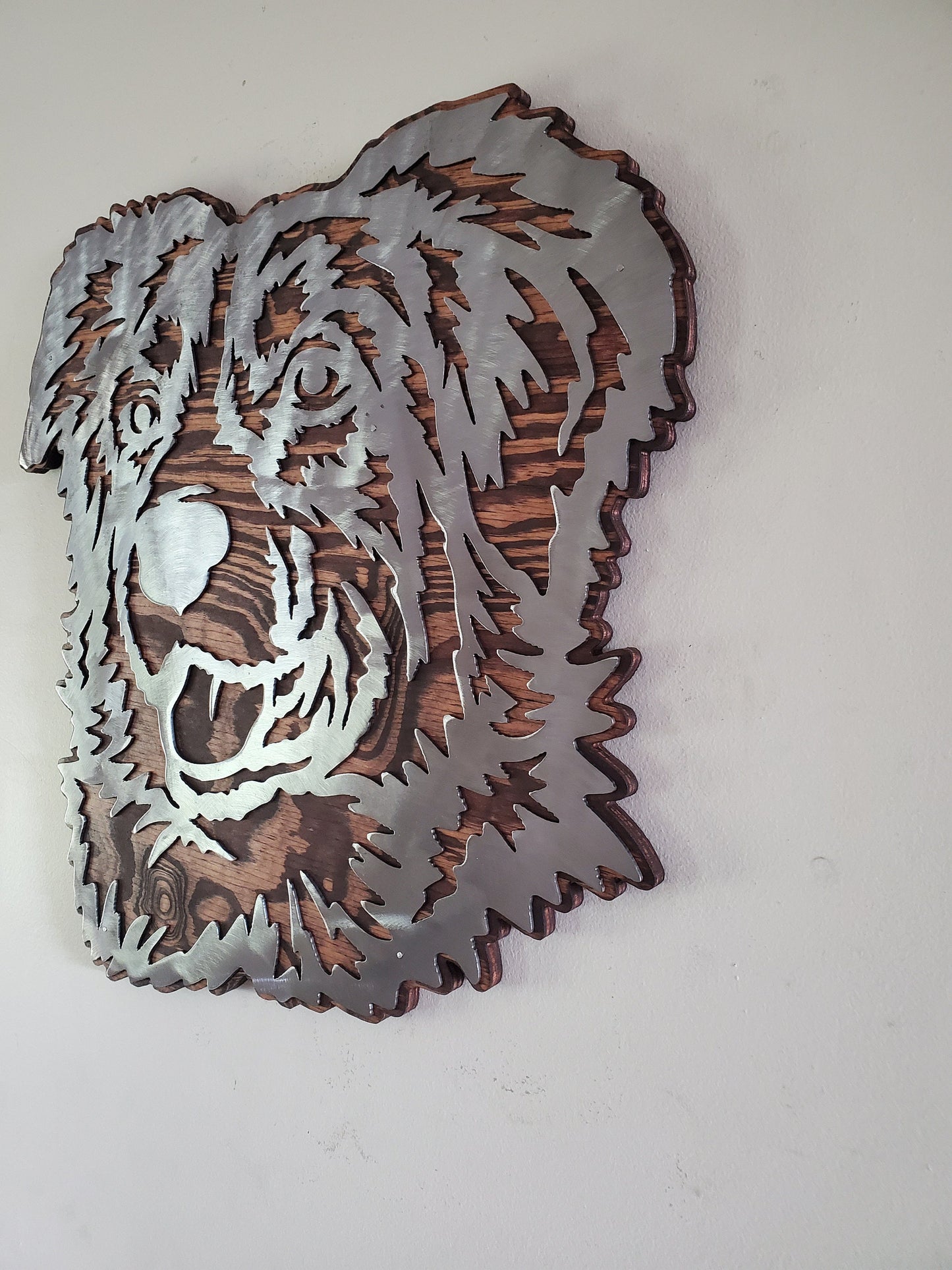 Australian Shepherd | Rustic Metal Art on Wood | Pet Lover Gift