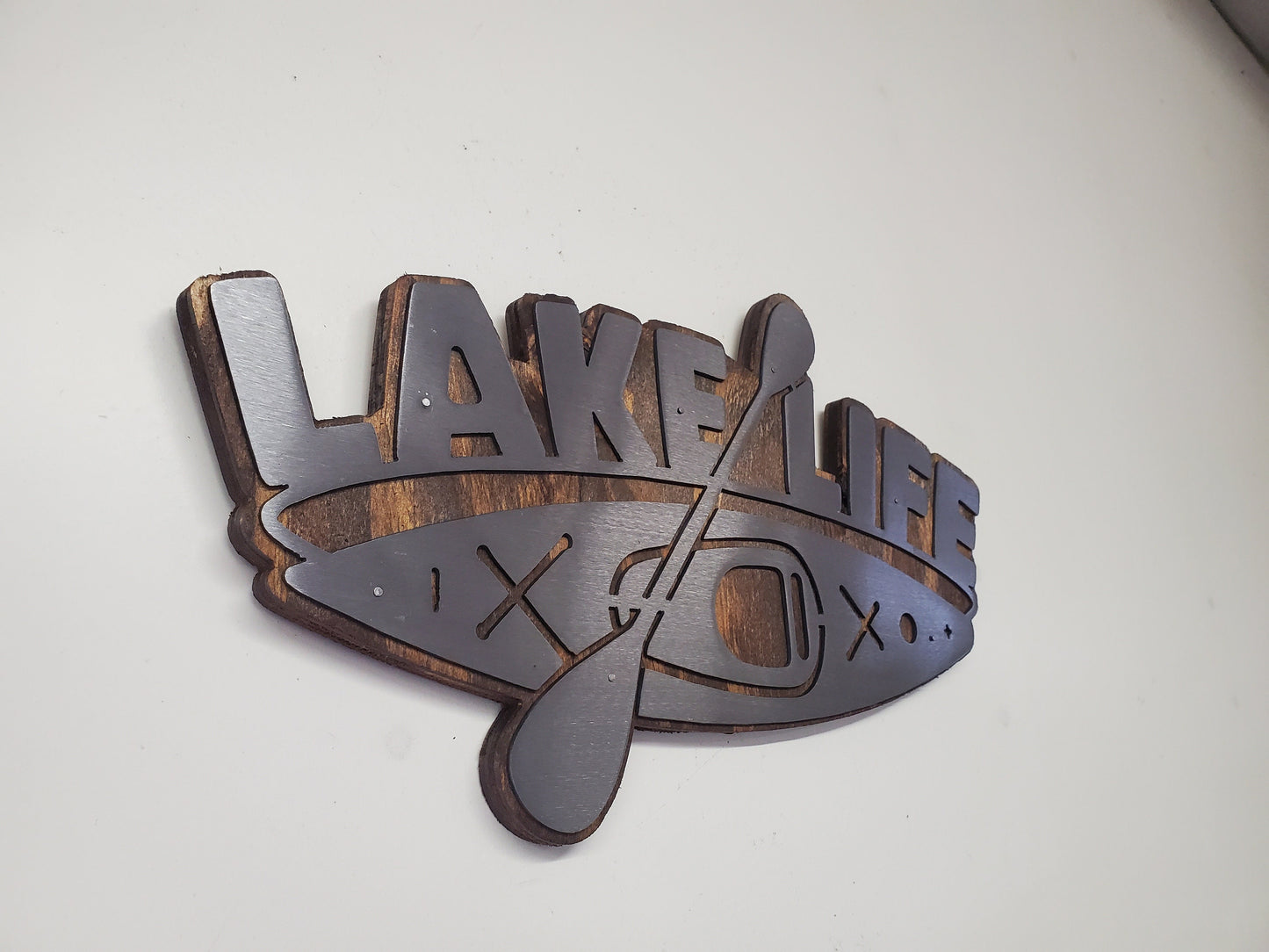 Kayak Lake Life Metal Art Wall Decor | Made in USA