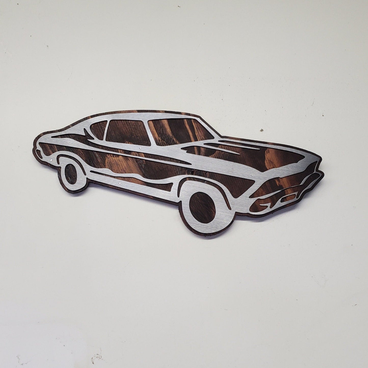 Chevy Chevelle Tribute Sign | Metal Art on Wood | Made in USA