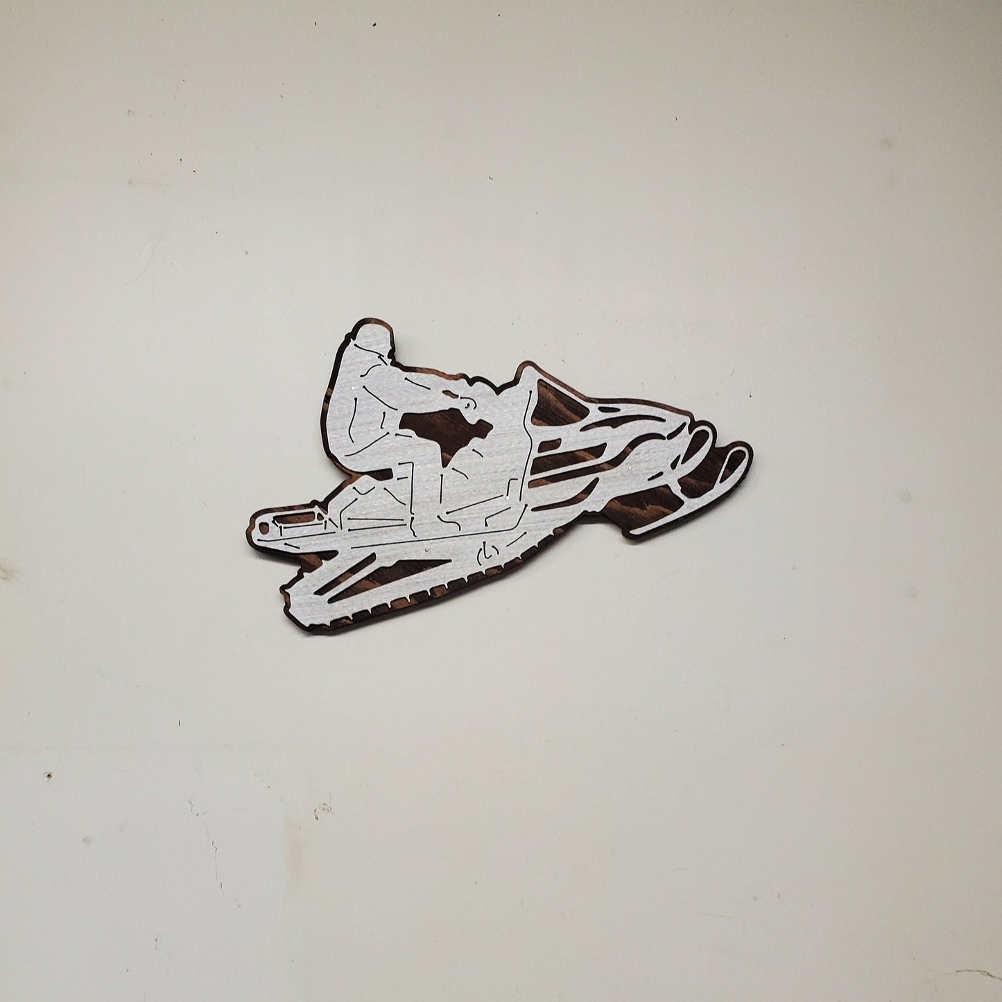 Snowmobile metal art sign Made in USA v1