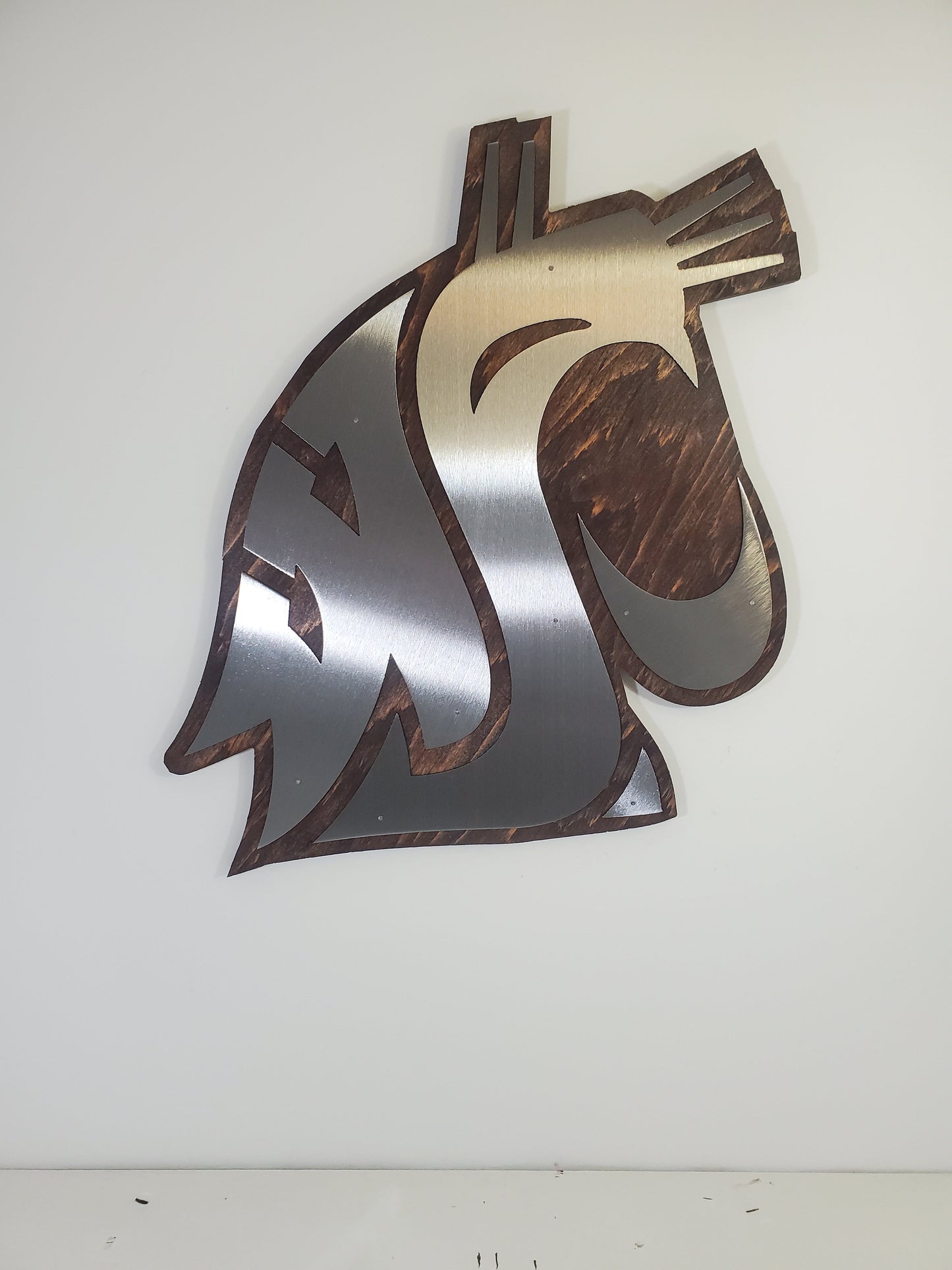 Washington State Cougars metal art tribute wall sign  Made in USA   WSU Cougars wall décor