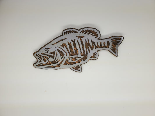 small mouth bass metal art beamish metal works