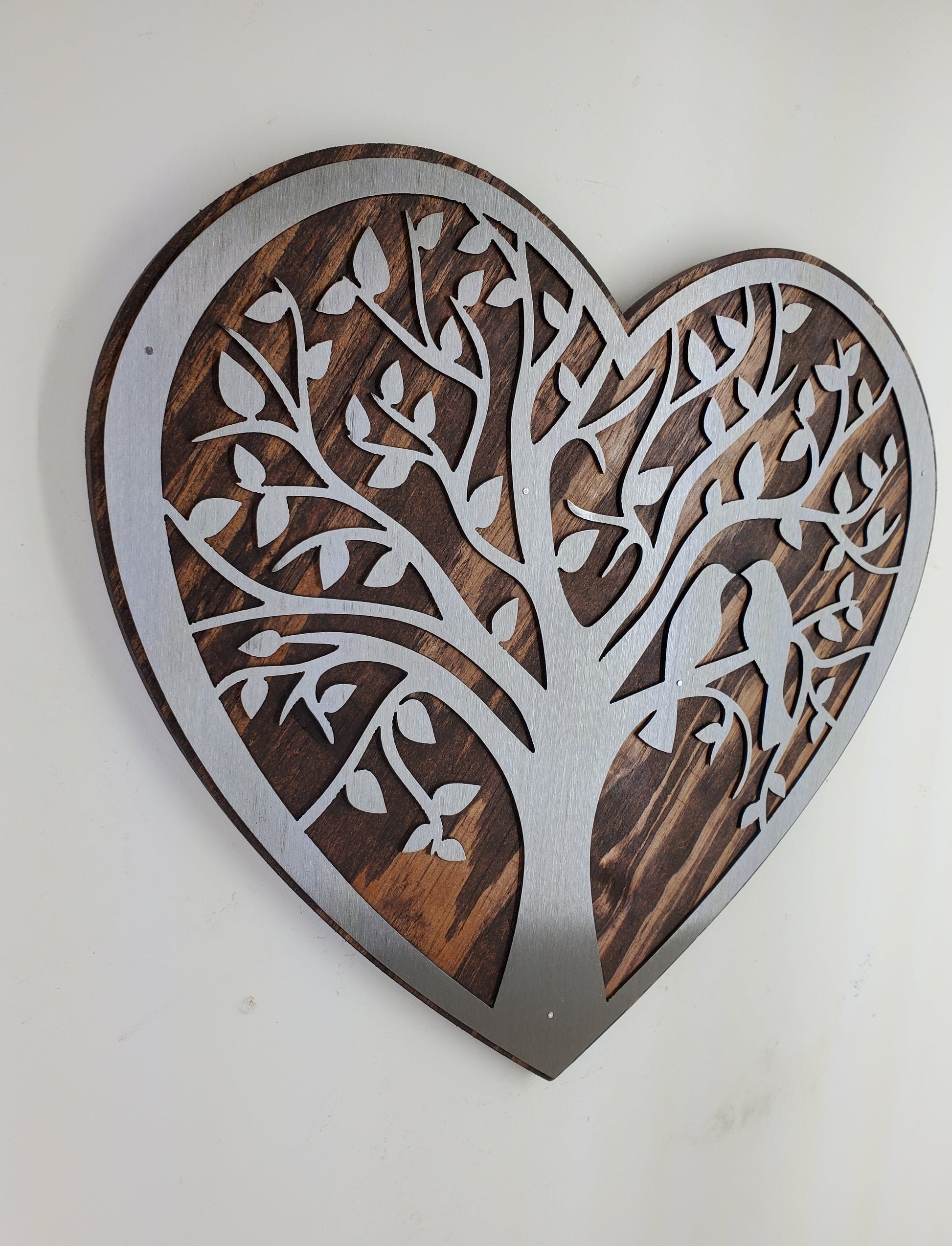 metal art tree of life heart beamish